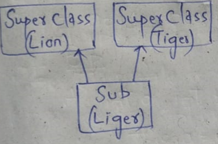 Multiple Inheritance Diagram