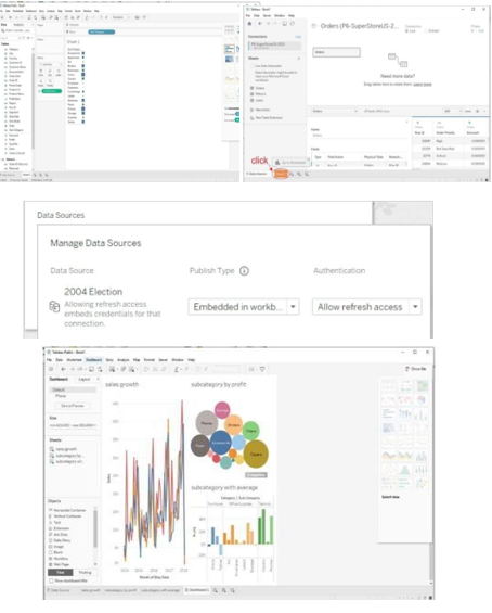 Visualization formatting example